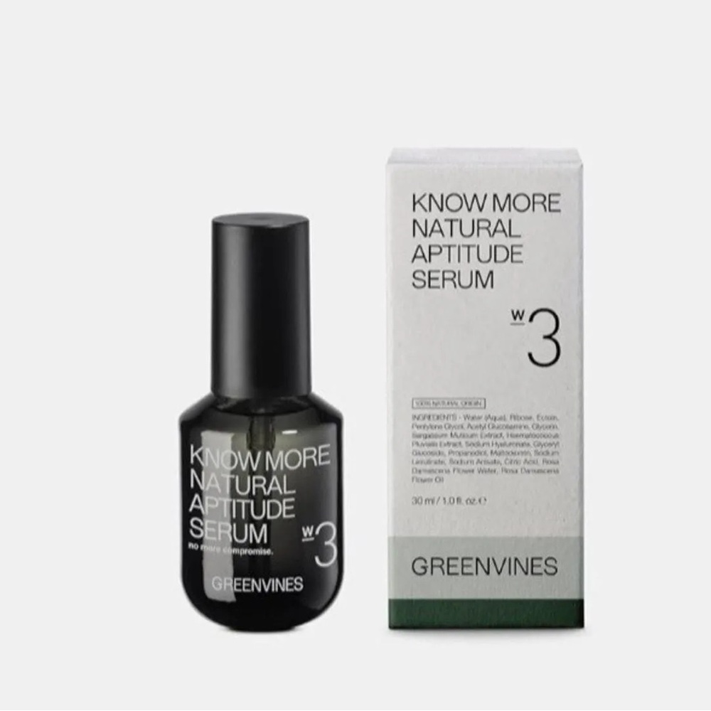 GREENVINES Know More Natural Aptitude Serum. Retails $97